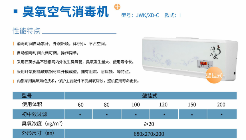 凈為康JWKXD-C款式Ⅰ（100?）壁掛式，臭氧空氣消毒凈化機(jī)1.png